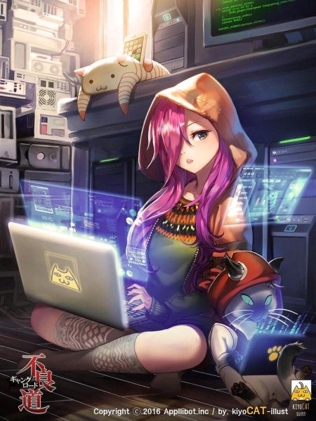 Аниме девушка геймер