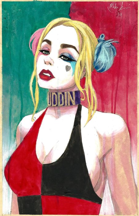 Харли квинн для срисовки