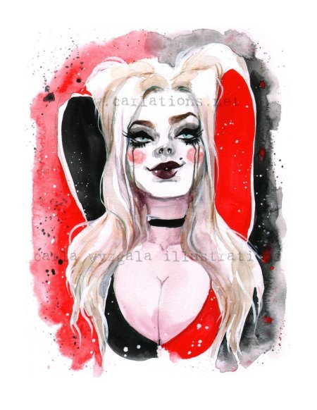 Харли квинн марго робби портрет