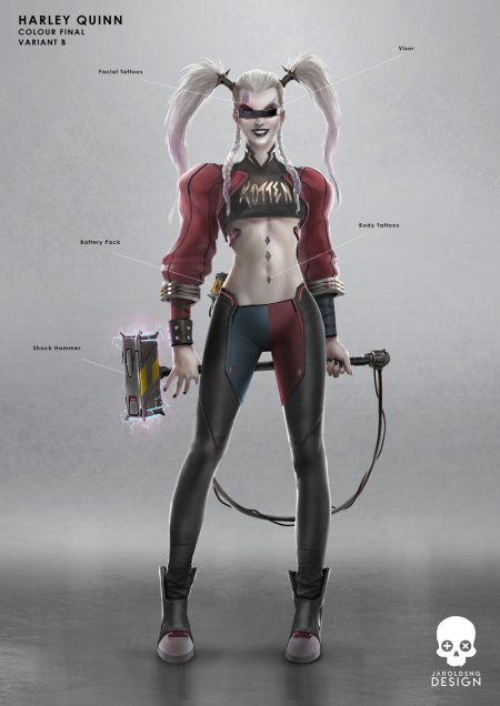 Харли квинн киберпанк