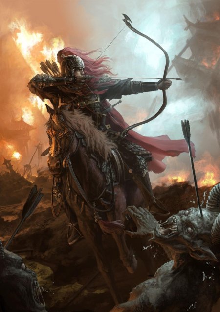 Битва фэнтези арт атака конницы