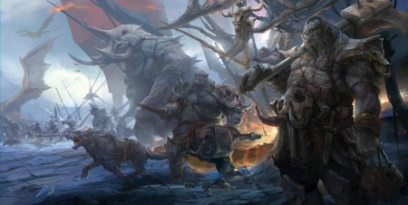 Орк в битве варкрафт