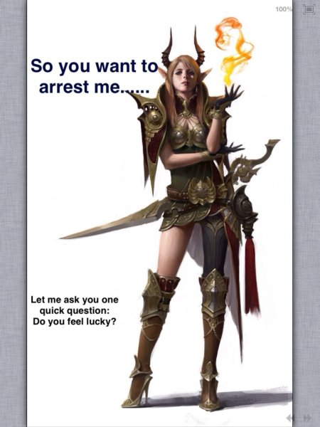 Эльфийка тифлинг