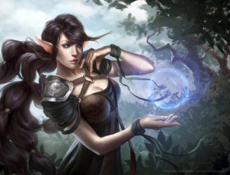 Девушка маг фэнтези