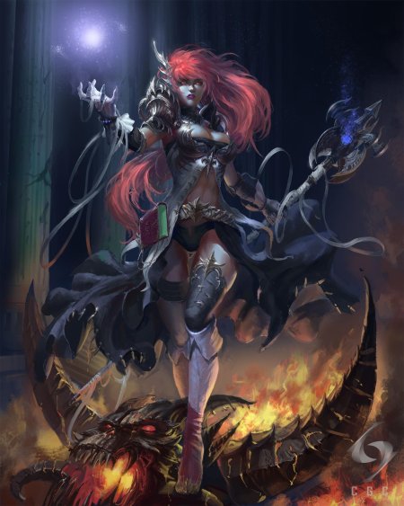 Полуженщина полудракон аниме