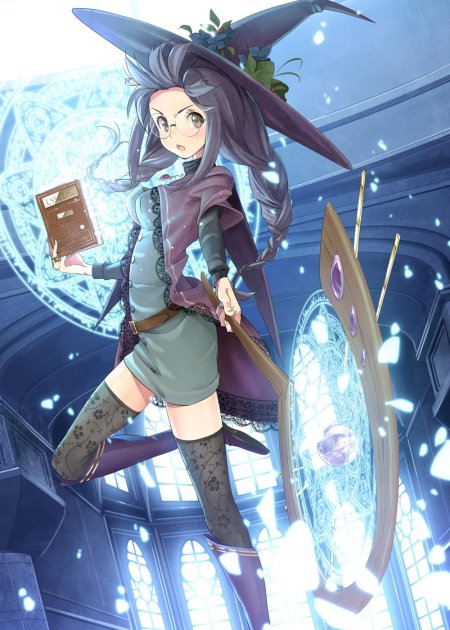 Аниме ведьмочка