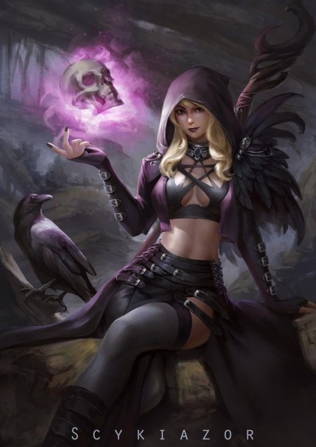 Девушка маг фэнтези