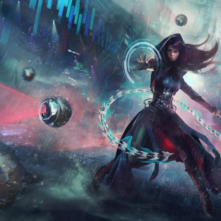 Киберпанк девушка