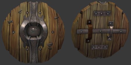 Круглый щит викингов