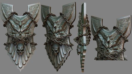 Кираса артефакт фэнтези арт