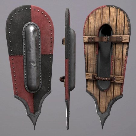 Каплевидный железный щит (тарч),