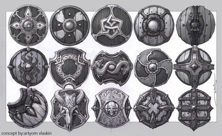 Рисунки на щитах викингов