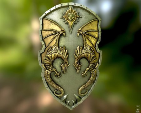 Щит с драконом