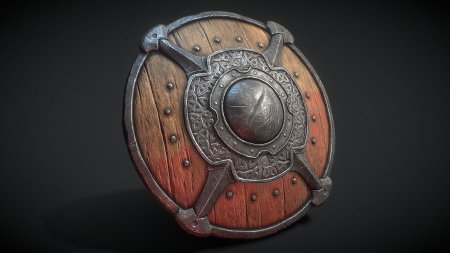 Круглый щит викингов