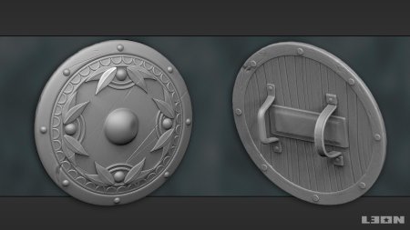 Круглый щит баклер