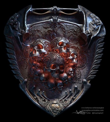 Кираса артефакт фэнтези арт