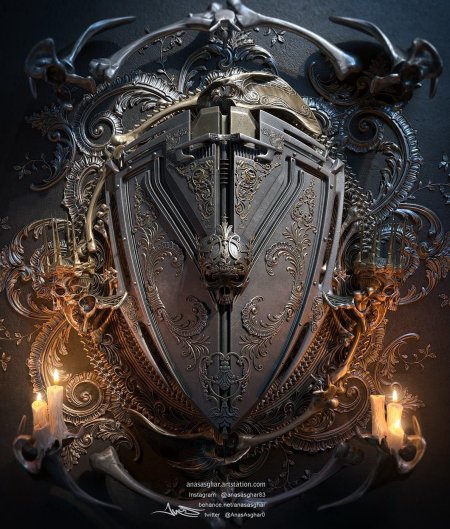 Щит с мечами