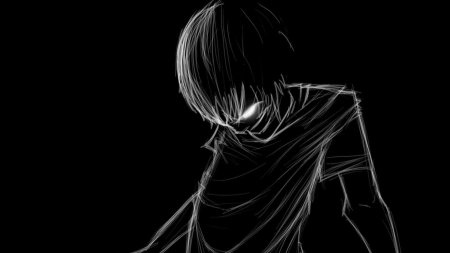 Аниме на черном фоне