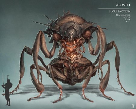 Биопанк существа концепт арт