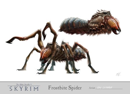 Морозный паук скайрим