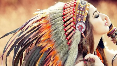 Индейская девушка апачи