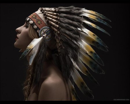Индейская девушка апачи
