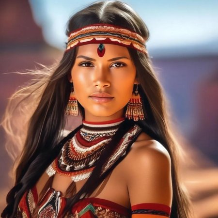 Индейские девушки северной америки