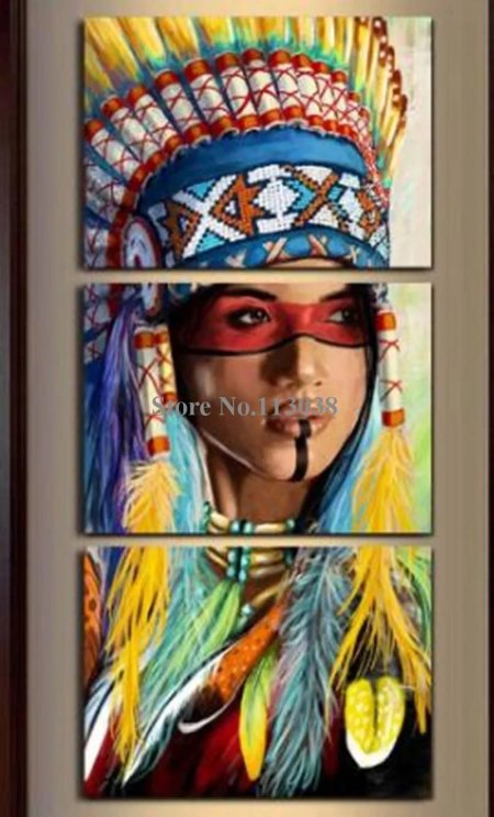 Картина в индейском стиле