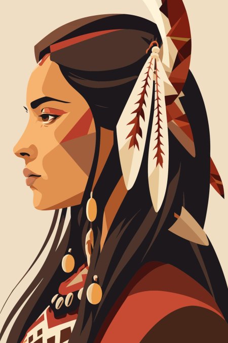 Native american indian woman