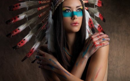 Красивая индейка девушка