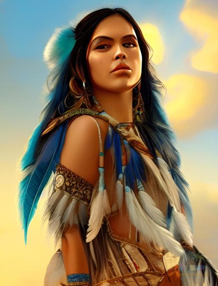 Индейцы красивые