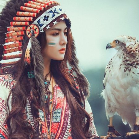 Женщина индеец