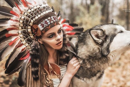 Фотосессия в стиле индейцев