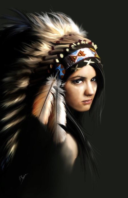 Женщина индеец