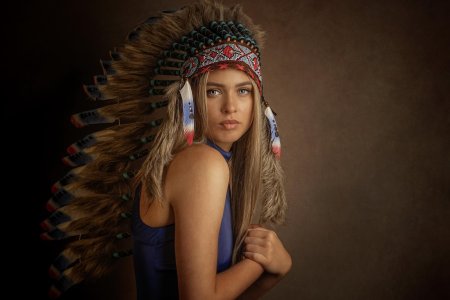 Головной убор индейца роуч