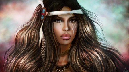 Лицо девушки фэнтези