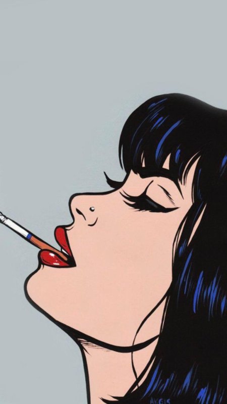 Девушка поп арт