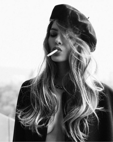 Фотосессия с сигаретой