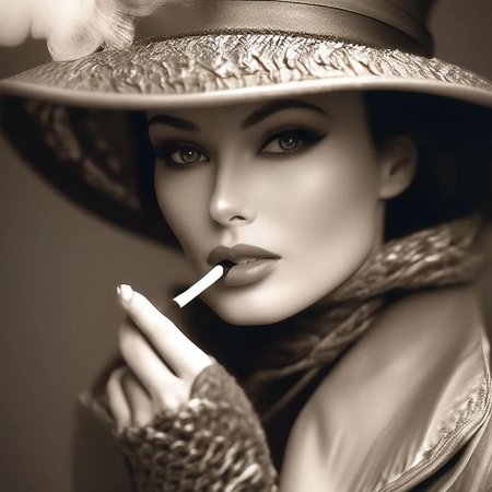 Красивая женщина в шляпе