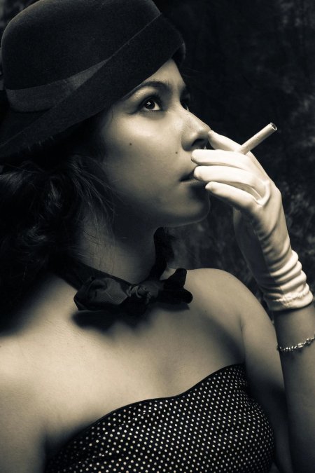 Фотосессия в стиле курить