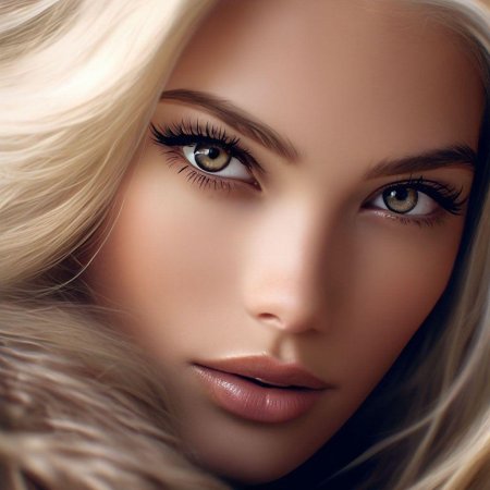 Красивая лицо