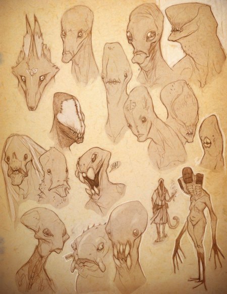 Скетчи существ