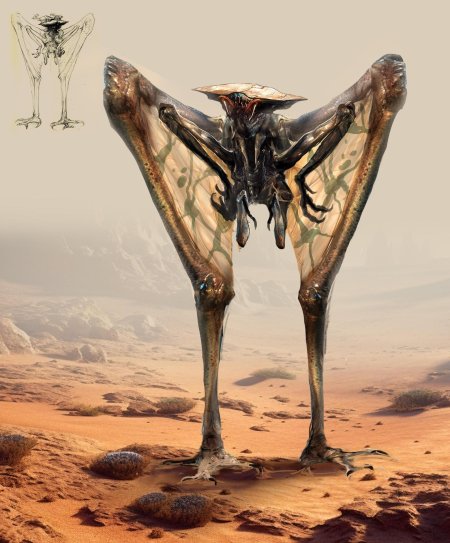 Арахнид пришелец концепт арт