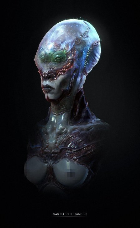 Красивая инопланетянка