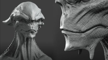 Пришелец 3д модель