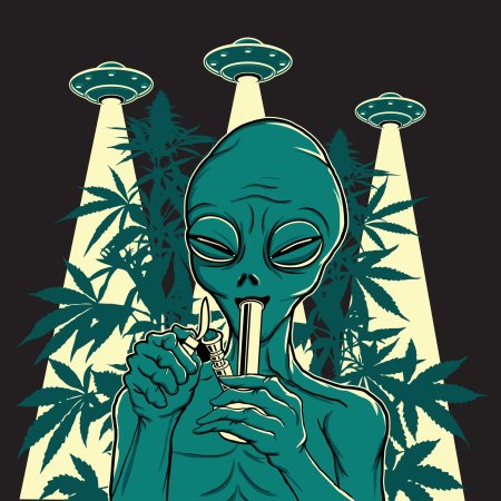 Пришелец рисунок