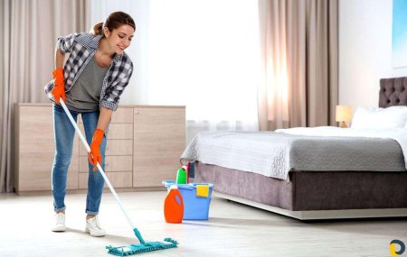 Уборка в спальне