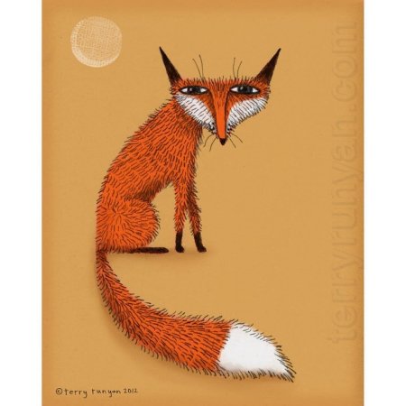 Прикольные рисунки лисы