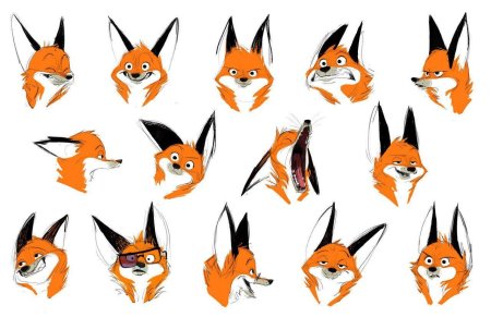 Лиса уши референс