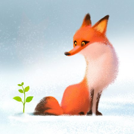 Мультяшная лиса